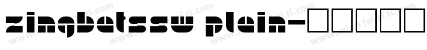 zingbatssw plain字体转换